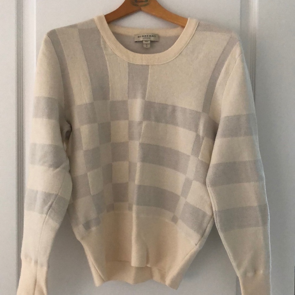burberry plaid sweater